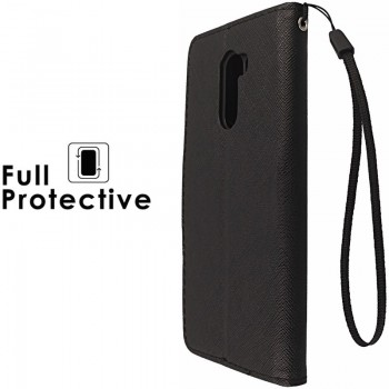 Fancy atverčiamas juodas dėklas (Xiaomi Pocophone F1)